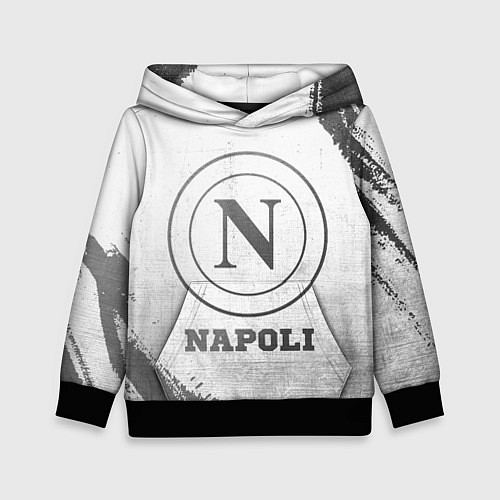 Детская толстовка Napoli - white gradient / 3D-Черный – фото 1