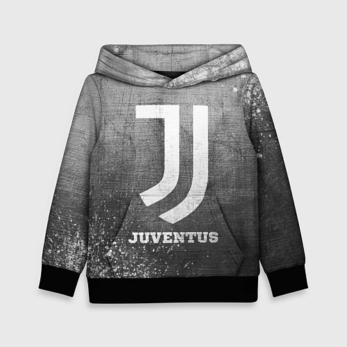 Детская толстовка Juventus - grey gradient / 3D-Черный – фото 1