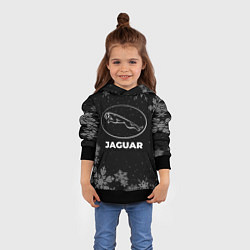Толстовка-худи детская Снежный Jaguar, цвет: 3D-черный — фото 2