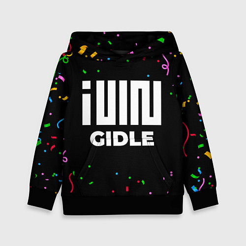 Детская толстовка Gidle конфети / 3D-Черный – фото 1