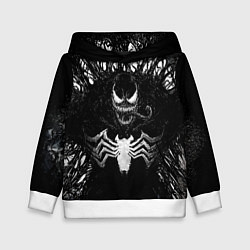 Толстовка-худи детская Venom in dark web, цвет: 3D-белый