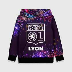 Толстовка-худи детская Праздничный Lyon, цвет: 3D-черный