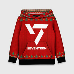 Толстовка-худи детская Seventeen new year, цвет: 3D-черный