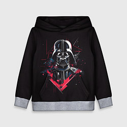 Толстовка-худи детская Darth Vader on black, цвет: 3D-меланж