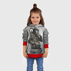 Толстовка-худи детская S t a l k e r 2 Heart of Chornobyl, цвет: 3D-красный — фото 2