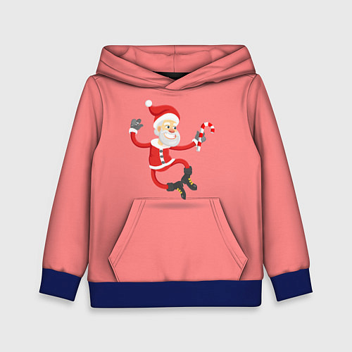 Детская толстовка Весёлый санта / 3D-Синий – фото 1