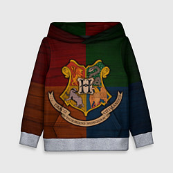 Толстовка-худи детская Hogwarts emblem, цвет: 3D-меланж