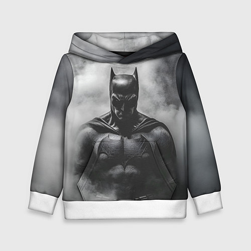 Детская толстовка Бэтмен в дыму / 3D-Белый – фото 1