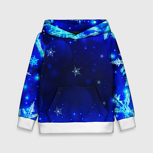 Детская толстовка Снежный узор / 3D-Белый – фото 1