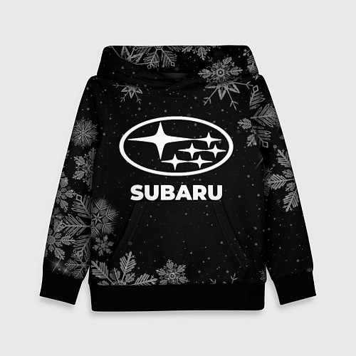 Детская толстовка Снежный Subaru / 3D-Черный – фото 1