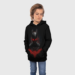 Толстовка-худи детская Neon Batman in the dark, цвет: 3D-черный — фото 2