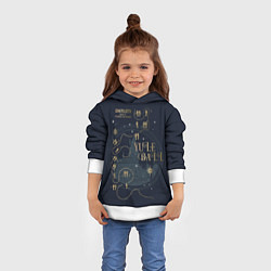 Толстовка-худи детская Святочный Бал - Гарри Поттер, цвет: 3D-белый — фото 2