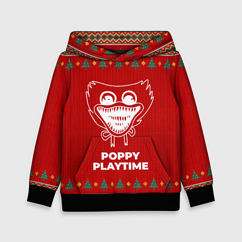 Детская толстовка Poppy Playtime new year / 3D-Черный – фото 1