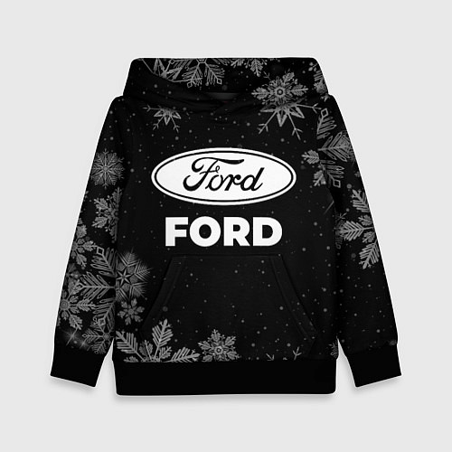 Детская толстовка Снежный Ford / 3D-Черный – фото 1