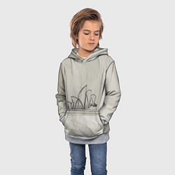 Толстовка-худи детская Сидней, цвет: 3D-меланж — фото 2