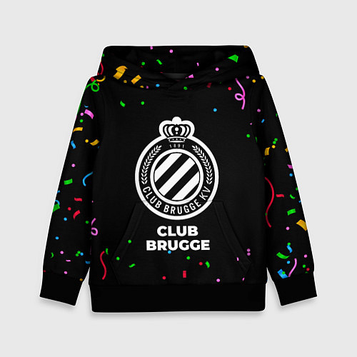 Детская толстовка Club Brugge конфети / 3D-Черный – фото 1