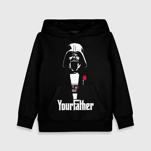 Детская толстовка Дарт Вейдер крёстный отец / 3D-Черный – фото 1