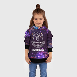 Толстовка-худи детская Праздничный Everton, цвет: 3D-черный — фото 2