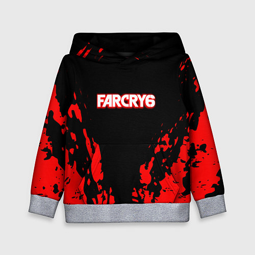 Детская толстовка Farcry6 краски красные / 3D-Меланж – фото 1