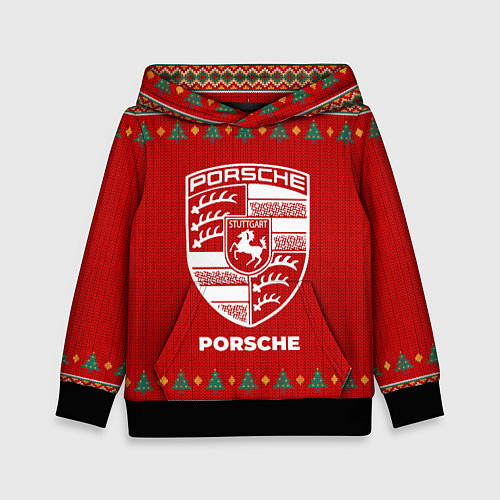 Детская толстовка Porsche new year / 3D-Черный – фото 1