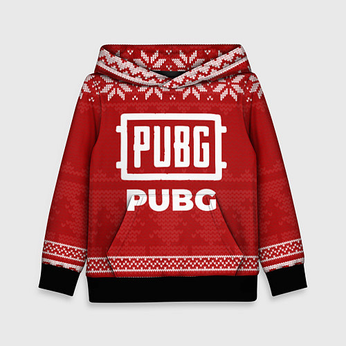 Детская толстовка Новогодний PUBG / 3D-Черный – фото 1