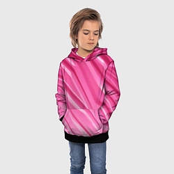Толстовка-худи детская Розовый пластик, цвет: 3D-черный — фото 2