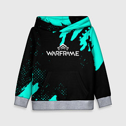 Детская толстовка Warframe краски голубые