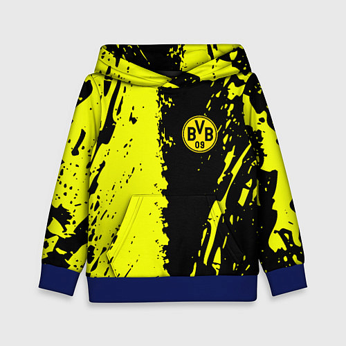 Детская толстовка Borussia краски текстура / 3D-Синий – фото 1