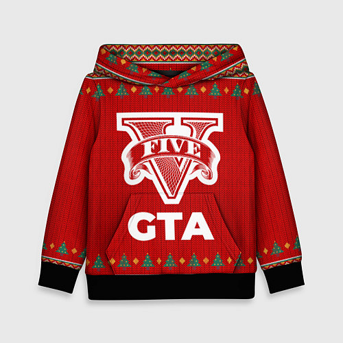 Детская толстовка GTA new year / 3D-Черный – фото 1