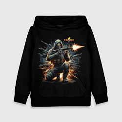 Толстовка-худи детская Counter Strike - cool stormtrooper, цвет: 3D-черный