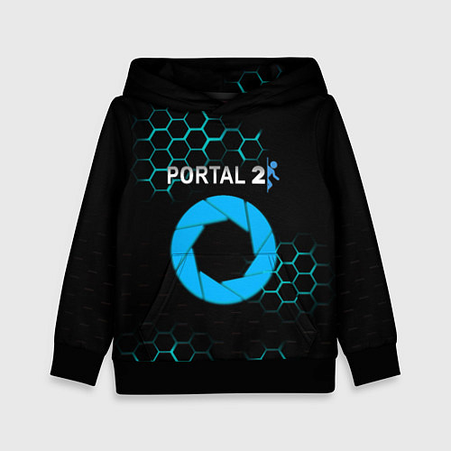 Детская толстовка Portal соты броня / 3D-Черный – фото 1