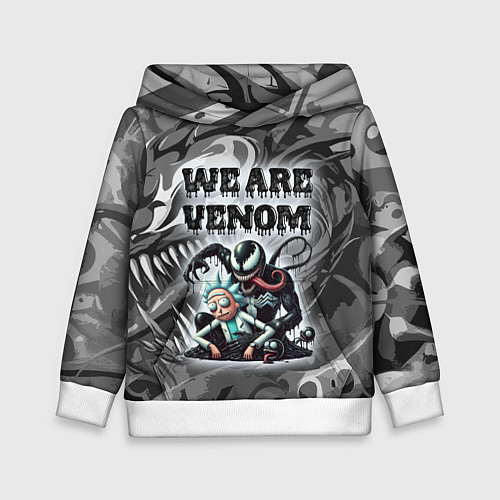 Детская толстовка We are Venom - graffiti / 3D-Белый – фото 1
