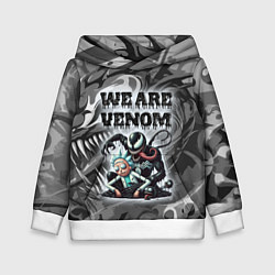Толстовка-худи детская We are Venom - graffiti, цвет: 3D-белый