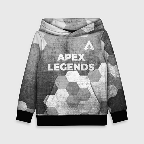 Детская толстовка Apex Legends - grey gradient посередине / 3D-Черный – фото 1