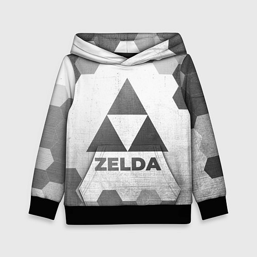 Детская толстовка Zelda - white gradient / 3D-Черный – фото 1