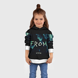 Толстовка-худи детская Извне на фоне леса, цвет: 3D-белый — фото 2