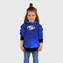 Толстовка-худи детская Ateez blue poly, цвет: 3D-черный — фото 2