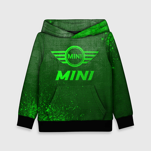 Детская толстовка Mini - green gradient / 3D-Черный – фото 1