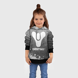 Толстовка-худи детская Destiny - grey gradient, цвет: 3D-черный — фото 2