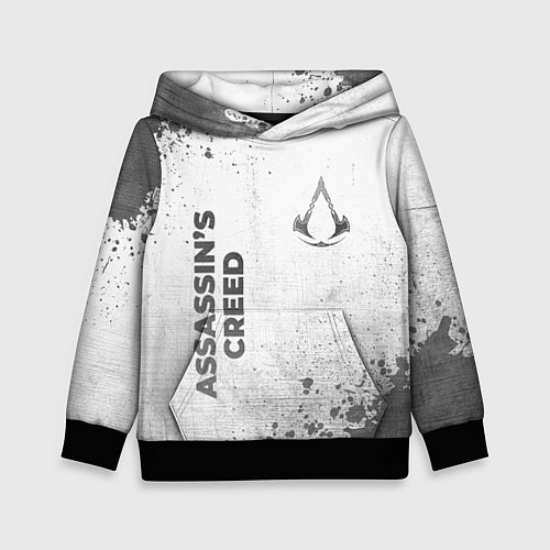 Детская толстовка Assassins Creed - white gradient вертикально / 3D-Черный – фото 1