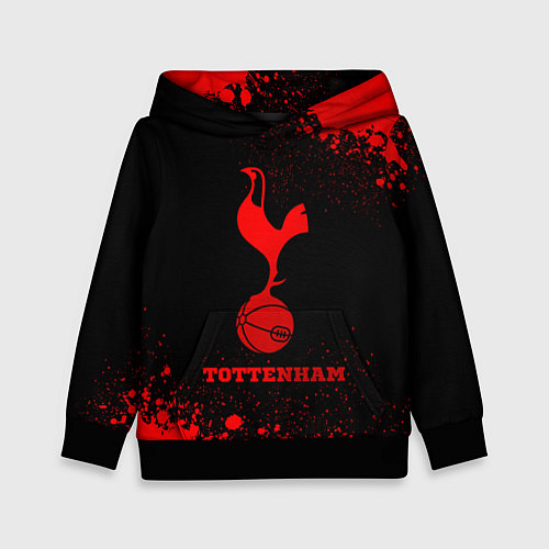 Детская толстовка Tottenham - red gradient / 3D-Черный – фото 1