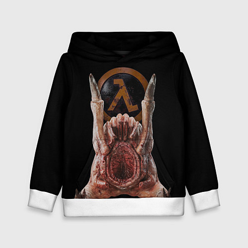Детская толстовка Half life - headcrab / 3D-Белый – фото 1