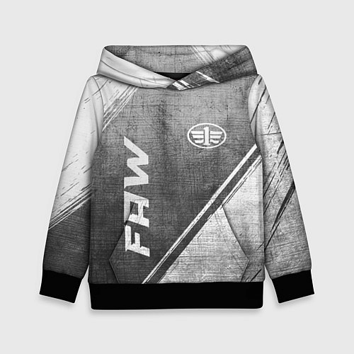 Детская толстовка FAW - grey gradient вертикально / 3D-Черный – фото 1