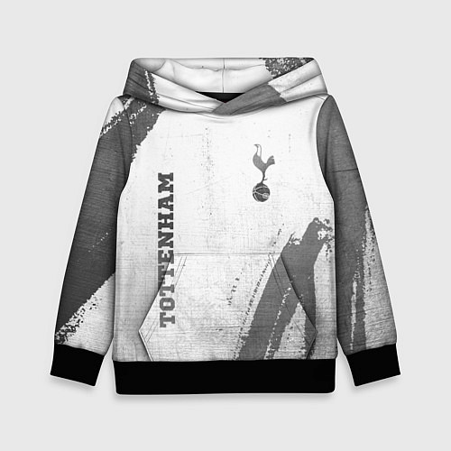 Детская толстовка Tottenham - white gradient вертикально / 3D-Черный – фото 1
