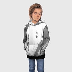 Толстовка-худи детская Tottenham - white gradient вертикально, цвет: 3D-черный — фото 2