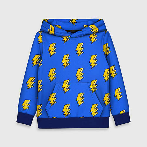 Детская толстовка Супер молнии / 3D-Синий – фото 1