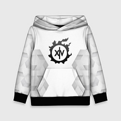 Толстовка-худи детская Final Fantasy white poly, цвет: 3D-черный