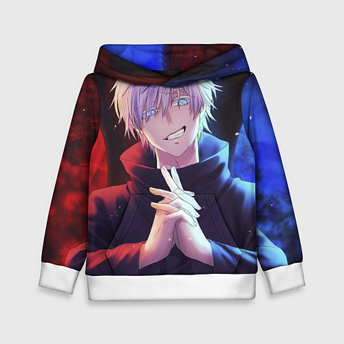 Детская толстовка Аниме - магическая битва / 3D-Белый – фото 1