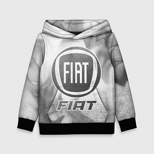 Детская толстовка Fiat - white gradient / 3D-Черный – фото 1