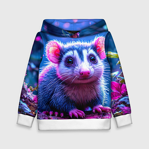 Детская толстовка Малыш опоссум / 3D-Белый – фото 1